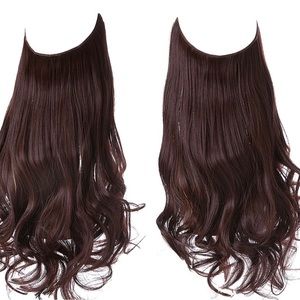 22 inch fish line band halo hair extension